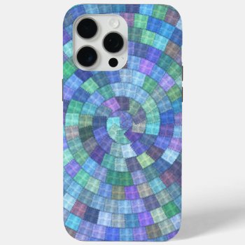 Patchwork Spiral Quilt Iphone Tough Iphone 15 Pro Max Case by shotwellphoto at Zazzle