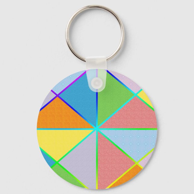 Patchwork Sprinkles Keychain (Front)