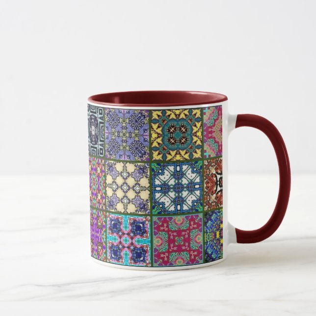 Patchwork Squares Mug (Right)