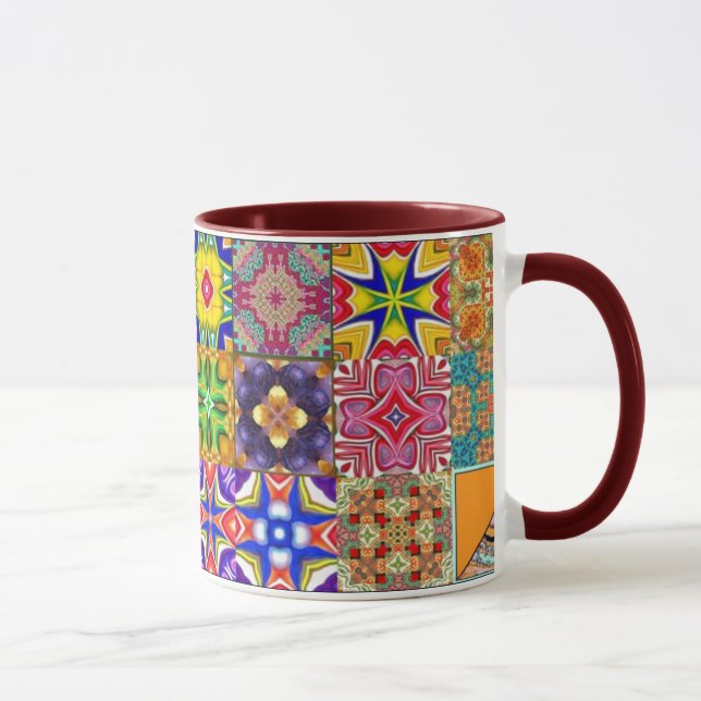 Patchwork Squares Mug (Right)