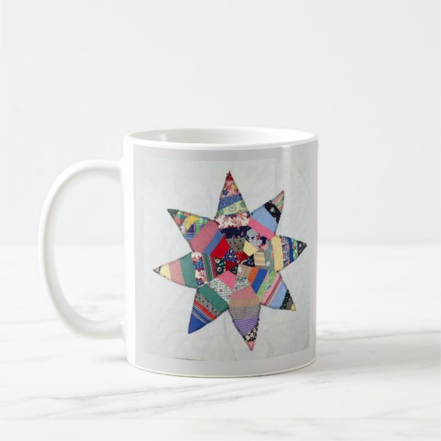 Patchwork star mug (Left)