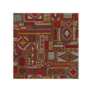 Patchwork Style Embroidered Ethnic Print