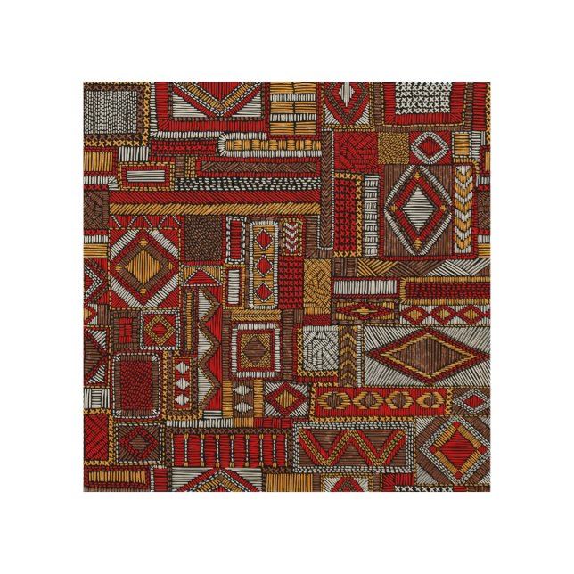 Patchwork Style Embroidered Ethnic Print (Front)