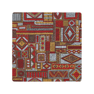 Patchwork Style Embroidered Ethnic Print