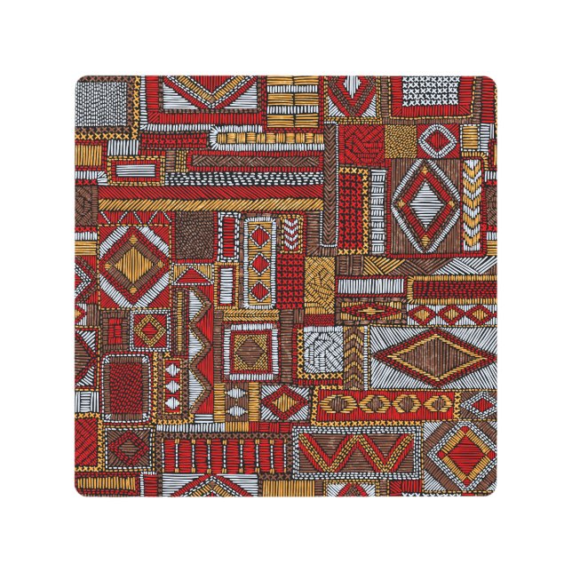 Patchwork Style Embroidered Ethnic Print (Front)