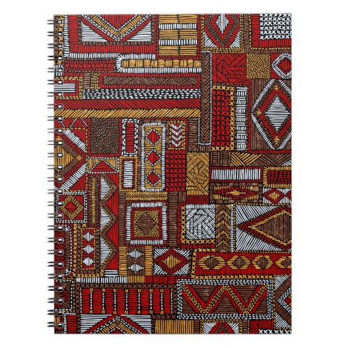Patchwork Style Embroidered Ethnic Print Notebook