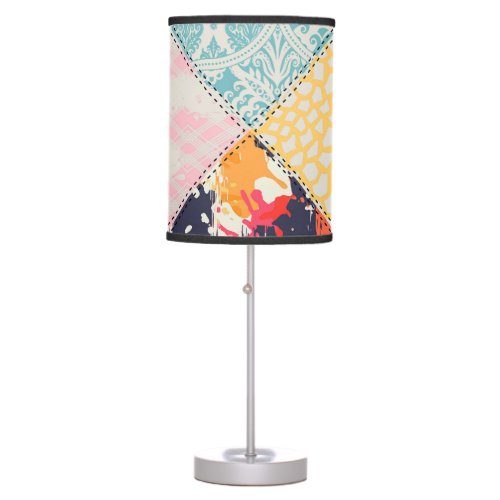 Patchwork Style Versatile Seamless Design Table Lamp