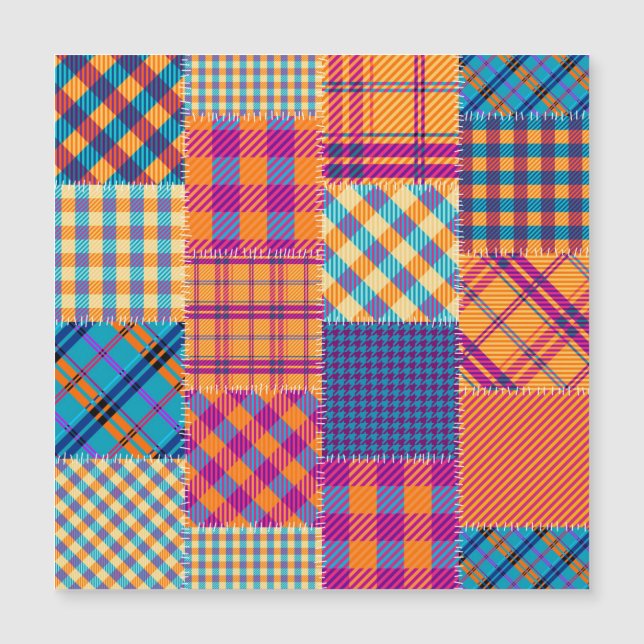 Patchwork textile: seamless vintage pattern. (Front)