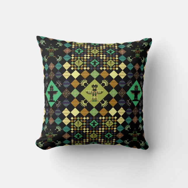 Patchwork Throw Pillow (Front)