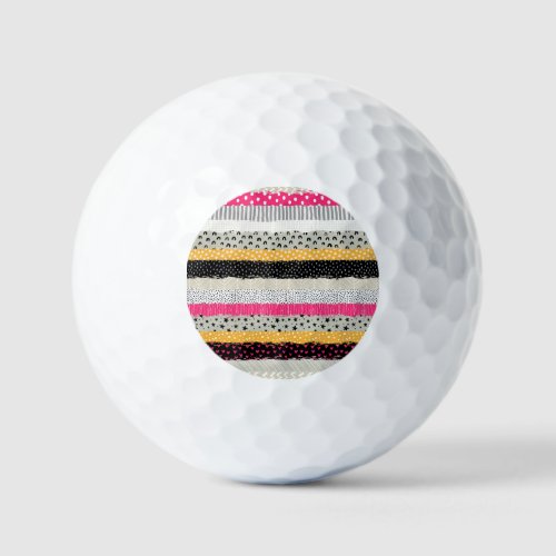 Patchwork Tiles Versatile Seamless Design Golf Balls