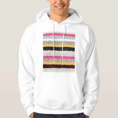 Patchwork Tiles Versatile Seamless Design Hoodie