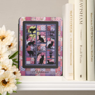 Patchwork Window With Kitties Kindle Cover