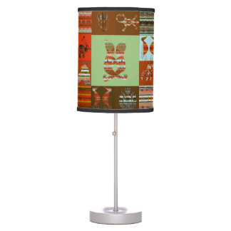 Patchwork with Native American elements Table Lamp
