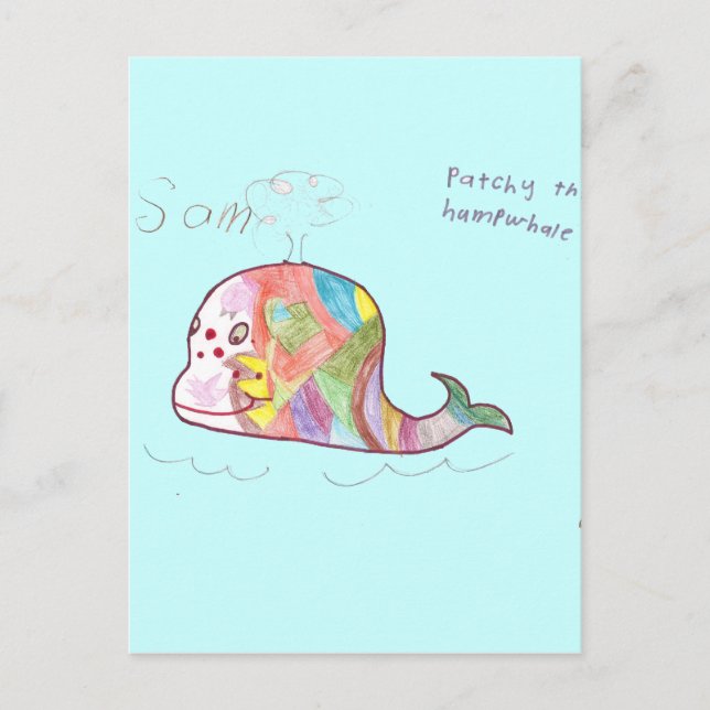 PATCHY THE HUMPWHALE POSTCARD (Front)