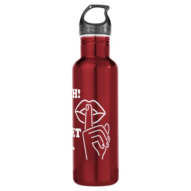 PATCO "SHHH! IT'S THE QUIET CAR. STAINLESS STEEL WATER BOTTLE (Front)