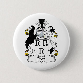 Pate Family Crest Pinback Button