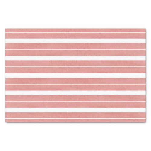 Patel Pink Watercolor Texture Stripes  Tissue Paper
