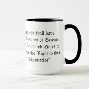 Patent and Copyright Clause (US Constitution) Mug