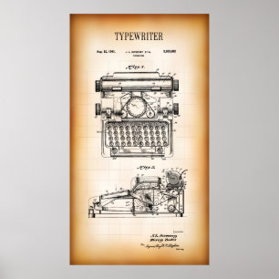 PATENT for TYPEWRITER 1941 Poster