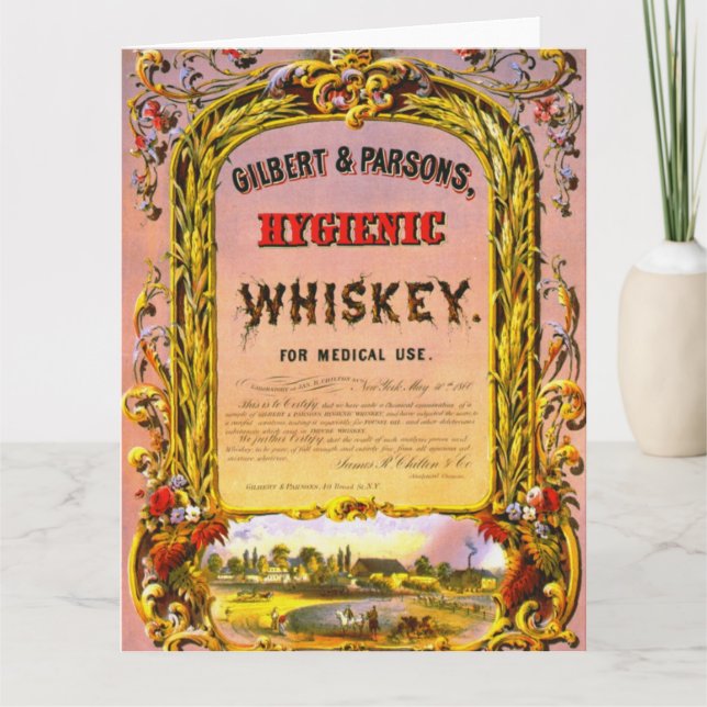 Patent Medicine Ad 1860 Card (Front)