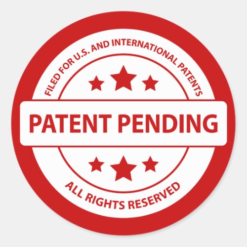 Patent Pending Sticker