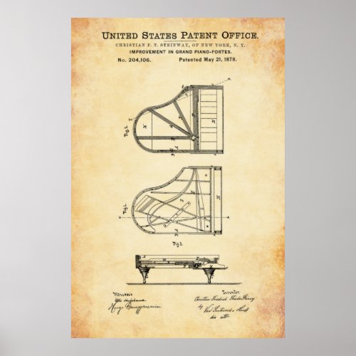 Patent _ Piano _ Poster