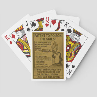 Patent to Poison – Geoengineering Revelation  Poker Cards