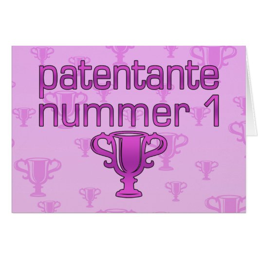 Patentante Nummer 1 Cards (Front Horizontal)