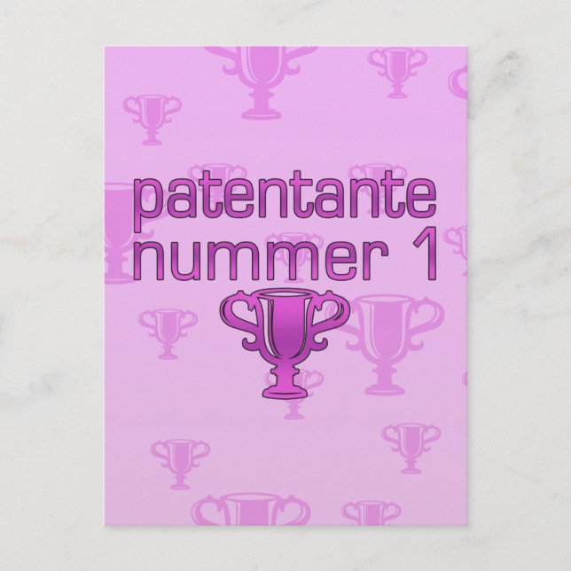 Patentante Nummer 1 Postcard (Front)