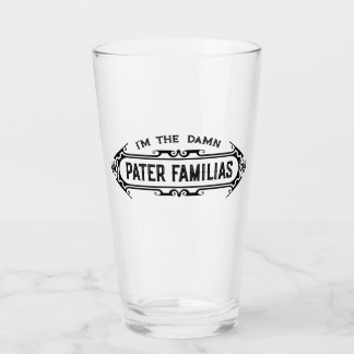 Pater Familias (Father of the Family) Father's Day Glass