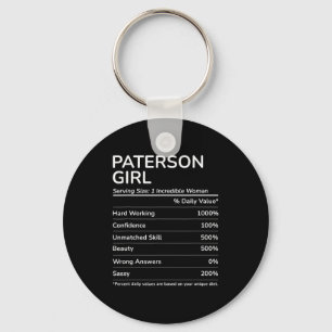 Paterson Girl Funny New Jersey Hometown  Keychain