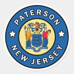 Paterson New Jersey Classic Round Sticker