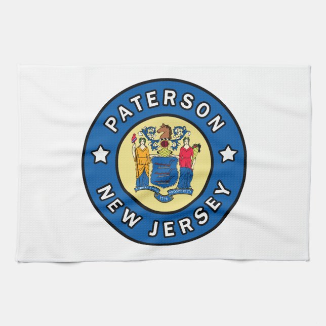 Paterson New Jersey Kitchen Towel (Horizontal)