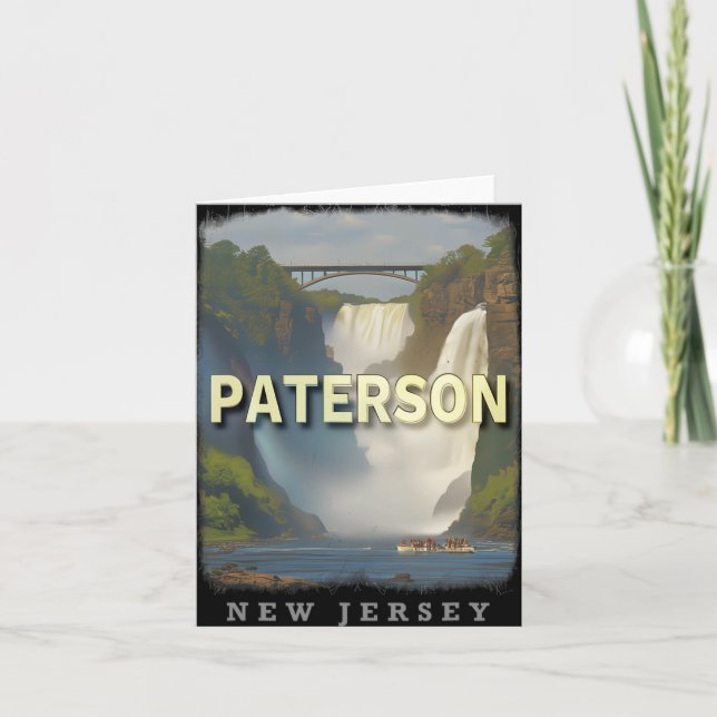 Paterson New Jersey Nj Waterfall Wonderland Sd617  Card (Front)