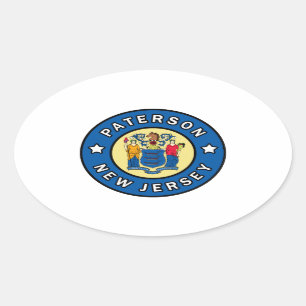 Paterson New Jersey Oval Sticker