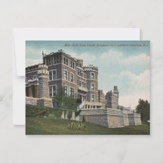 Paterson NJ, Lambert Castle, 1940s View Postcard
