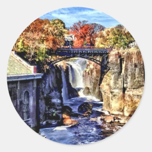 Paterson NJ _ Paterson Great Falls Classic Round Sticker