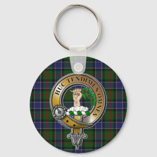 Paterson Tartan & Badge Keychain