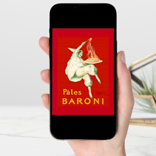 Pates Baroni Cappiello Vintage Advertisement Card (Front Digital)