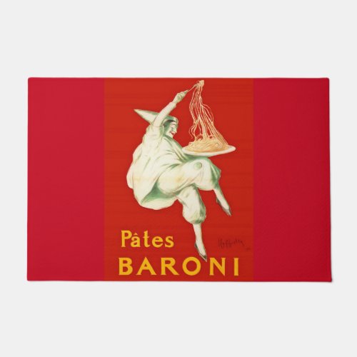 Pates Baroni Cappiello Vintage Advertisement  Doormat