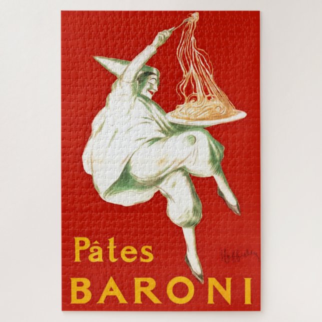 Pates Baroni Cappiello Vintage Advertisement Jigsaw Puzzle (Vertical)