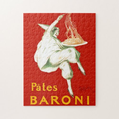 Pates Baroni Cappiello Vintage Advertisement Jigsaw Puzzle