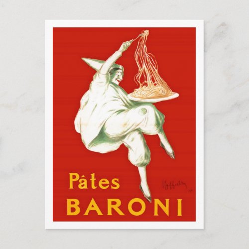 Pates Baroni Cappiello Vintage Advertisement Postcard