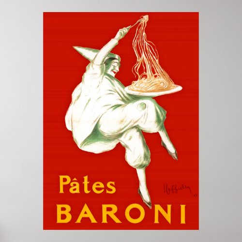 Pates Baroni Cappiello Vintage Advertisement Poster