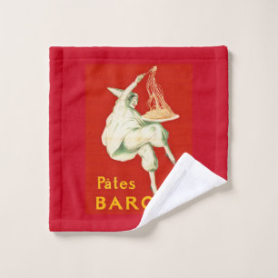 Pates Baroni Cappiello Vintage Advertisement Wash Cloth