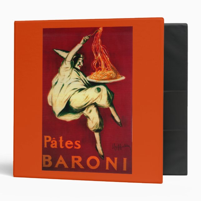 Pates Baroni Vintage PosterEurope Binder (Front/Inside)
