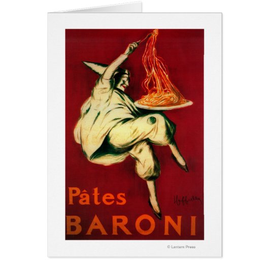Pates Baroni Vintage PosterEurope Cards (Front)