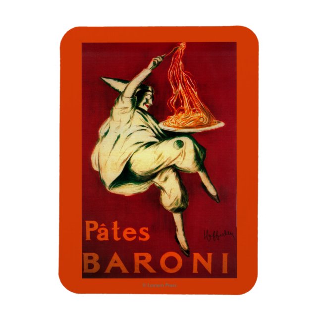Pates Baroni Vintage PosterEurope Magnet (Vertical)
