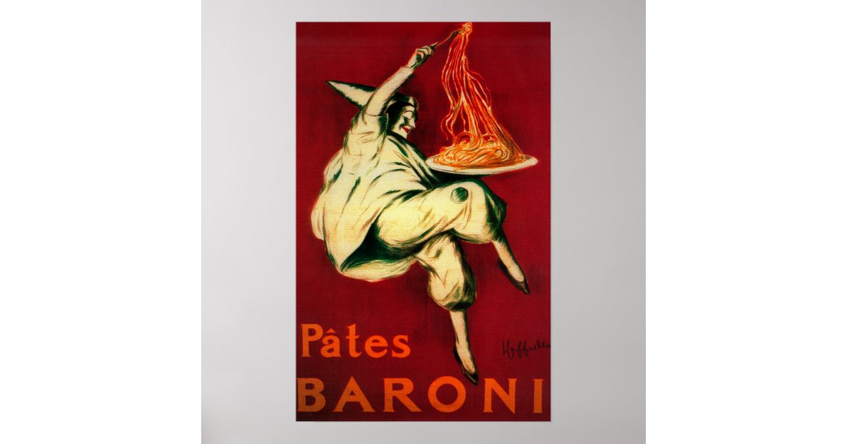 Pates Baroni Vintage PosterEurope Poster Zazzle
