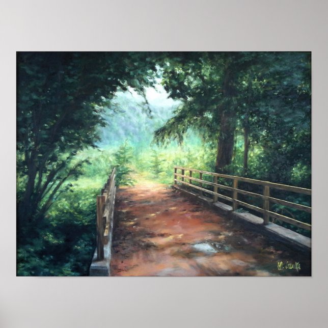 Path across a landscape of nature poster (Front)